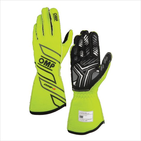 OMP ONE-S GLOVES my2025 FIA 8856-2018 FLUO YELLOW SZ S thumbnail 2