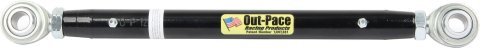Suspension Tube - Swedged - Greasable - 1 in OD - 17 in Long - 5/8-18 in Female Thread - Steel Rod Ends - Steel - Black Powder Coat - Each
