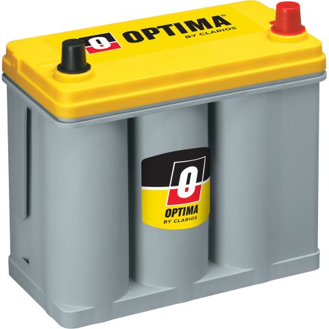 Battery - YellowTop D51R - AGM - 12V - 575 Cranking amps - Top Post Terminals - 9.31 in L x 8.94 in H x 5.06 in W - Each