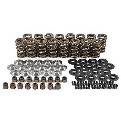 Valve Spring Kit - Dual Spring - 370 lb/in Spring Rate - 1.010 in Coil Bind - 1.290 in OD - Chromoly Retainer / Locks / Viton Seal / Steel Seat - GM LS-Series - Kit thumbnail 1