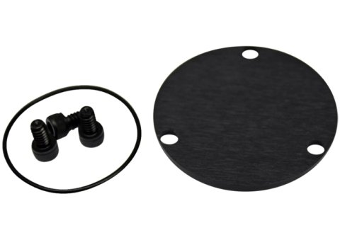 Wheel Hub Dust Cap - Bolt-On - O-Ring Sealed - Aluminum - Black Anodized - Each thumbnail 1