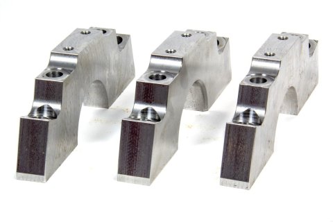 Main Cap - 4-Bolt - Center Caps - Splayed Bolts - Billet Steel - Pontiac V8 - Set of 3