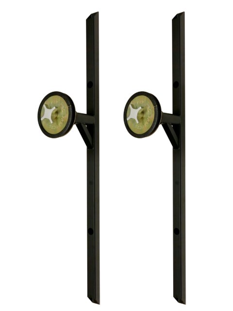 Tire / Wheel Wall Mount - Telescoping - Hardware Included - Steel - Black Powder Coat - Pair thumbnail 2