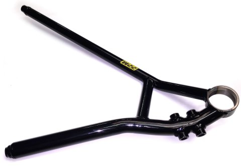 Control Arm - Tubular - Passenger Side - 3/4 in Rod End Style - Lower - 19 in Long - Screw-In Ball Joint - 1-5/8 in Drop - Steel - Black Powder Coat - Mastersbilt GEN-X - Each thumbnail 1