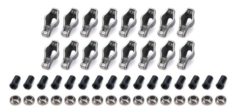 Rocker Arm - Sportsman - 7/16 in Stud Mount - 1.52 Ratio - Roller Tip - Steel - Natural - Pontiac V8 - Set of 16