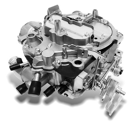Carburetor - 4-Barrel - 800 CFM - Spread Bore - Electric Choke - Air Valve Secondary - Single Inlet - Aluminum - Natural - Each thumbnail 1