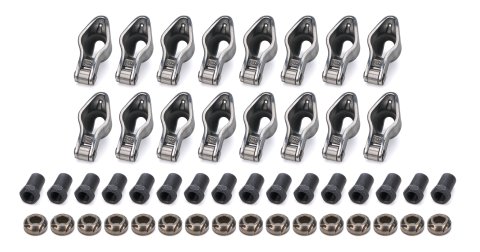 Rocker Arm - Sportsman - 3/8 in Stud Mount - 1.60 Ratio - Roller Tip - Self-Align - Steel - Small Block Chevy - Set of 16 thumbnail 1