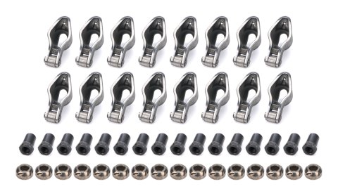 Rocker Arm - Sportsman - 3/8 in Stud Mount - 1.60 Ratio - Roller Tip - Steel - Small Block Chevy - Set of 16