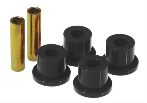 Spring Shackle Bushing - Rear - 1-1/2 in Bushing Diameter - Polyurethane / Steel - Black / Cadmium Plated - GM Fullsize Truck 1973-87 - Kit