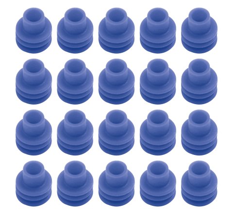 Weather Pack Cable Seal - 12 Gauge Wire - Blue - Set of 20