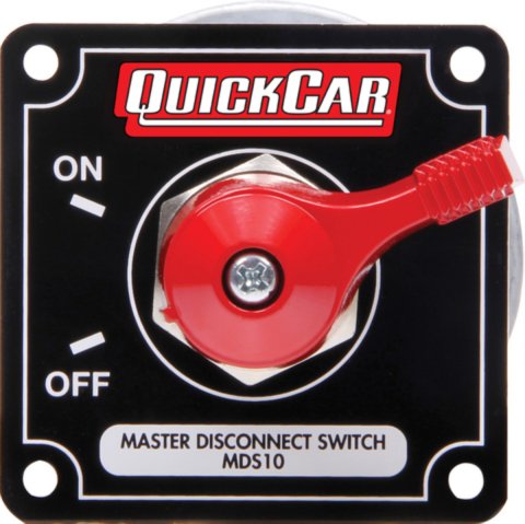 Battery Disconnect - Rotary Switch - Panel Mount - 250 Amps - 12V - Alternator Posts - Aluminum On / Off Panel - Black - Each thumbnail 1