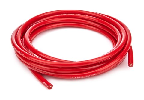 Wire - 14 Gauge - 10 ft Roll - Silicone Insulation - Copper - Red - Each thumbnail 2