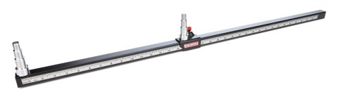 Suspension Tube Ruler - 1/2 to 3/4 in Rod End Adapters - Steel - Black Powder Coat - Kit