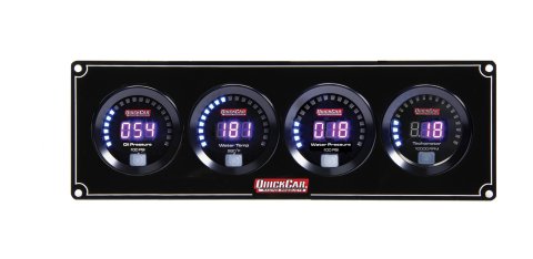 Gauge Panel Assembly - Digital - Oil Pressure / Water Temperature / Water Pressure / Tachometer - Black Face - Kit thumbnail 2
