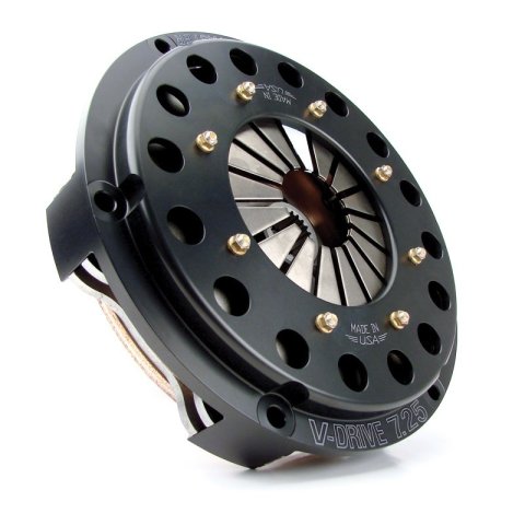 Clutch Kit - V-Drive - Triple Disc - 7.25 in Diameter - 1-1/8 in x 10 Spline - Rigid Hub - Aluminum Flywheel - Ceramic - 2-Piece Seal - Chevy - Kit thumbnail 1