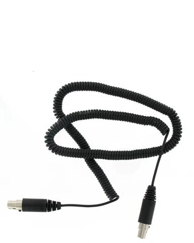 Headset Cable - Gemini-5 Male Cable - 3 Pin - Coiled Cord - Gemini-5 Headsets - Each thumbnail 2