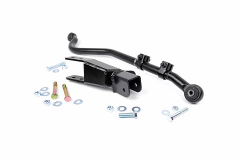 Panhard Bar - Bolt-On - Adjustable - Brace - Steel - Black Paint - Jeep Wrangler TJ 1997-2006 - Kit