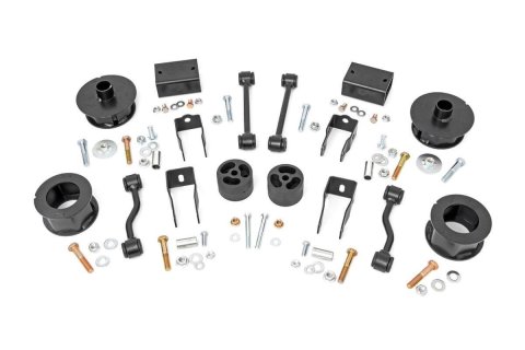 Suspension Lift Kit - 2-1/2 in Lift - Brackets / Bump Stops / Coil Spring Spacer / Hardware / Sway Bar Links - Jeep Wrangler JL 2018 - Kit