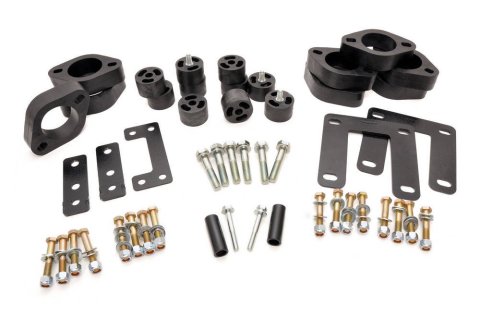Body Lift - 1.25 in Lift - Front / Rear Bumper Brackets - Hardware Included - Nylon / Steel - Black Powder Coat - Dodge Ram Fullsize Truck 2009-12 - Kit thumbnail 1