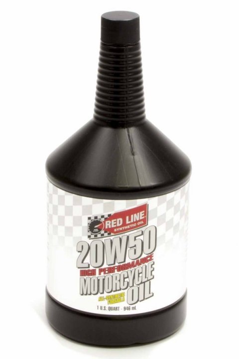 Motor Oil - Motorcycle - 20W50 - Synthetic - 1 qt Bottle - Each