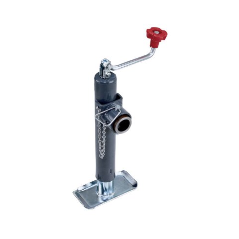 Trailer Jack - Bulldog - Manual - Topwind - 10 in of Travel - 2000 lb Capacity - Steel - Gray Paint - Each
