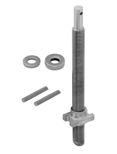 Trailer Jack Lift Screw - Hardware Included - Steel - Natural - Kit
