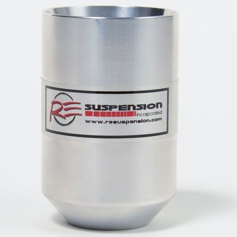 Bump Stop Cup - 3 in Cup - Long Base - Aluminum - Natural Anodized - Each thumbnail 2