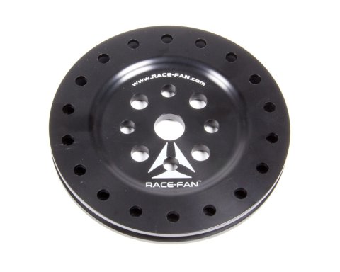 Mechanical Fan Hub - 5/8 in Pilot - 3/8 in and 5/16 in Mounting Holes - Aluminum - Black Anodized - Race-Fan - Each