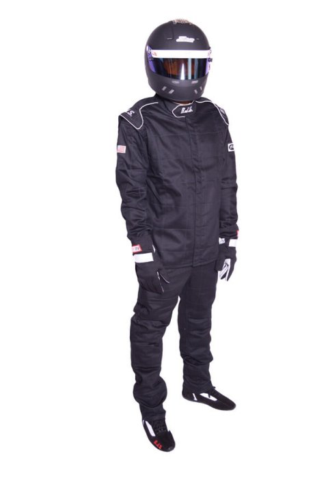 Driving Pants - Elite Series - SFI 3.2A/5 - Double Layer - Fire Retardant Cotton - Black - X-Large - Each thumbnail 1