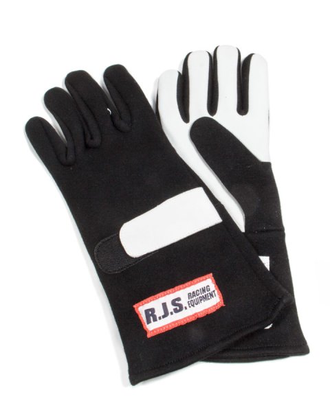 Driving Gloves - SFI 3.3/5 - Double Layer - Nomex / Leather - Black - Medium - Pair thumbnail 1