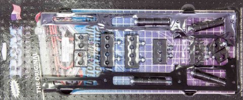 Spark Plug Wire Loom - Valve Cover Mount - 7-9 mm - Vertical - Black Bracket Included - Plastic - Black - Clamp Style - Small Block Chevy - Kit thumbnail 1