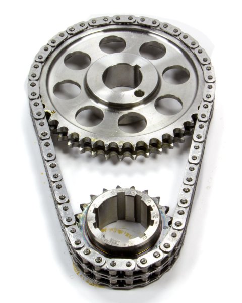 Timing Chain Set - Red Series - Double Roller - Keyway Adjustable - 0.005 in Shorter - Billet Steel - Pontiac V8 - Kit thumbnail 1