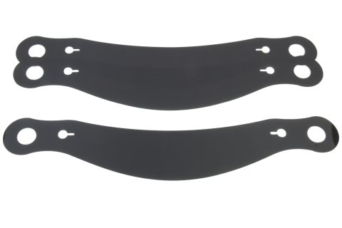 Helmet Shield Tear Off - Xstack - 4 mm Thick - 12.125 in Center to Center - Plastic - Smoked - Bell / G-Force / RJS / Zamp Helmets - Set of 3 thumbnail 2