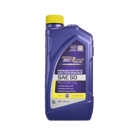Motor Oil - High Performance - 50W - Synthetic - 1 qt Bottle - Each thumbnail 2
