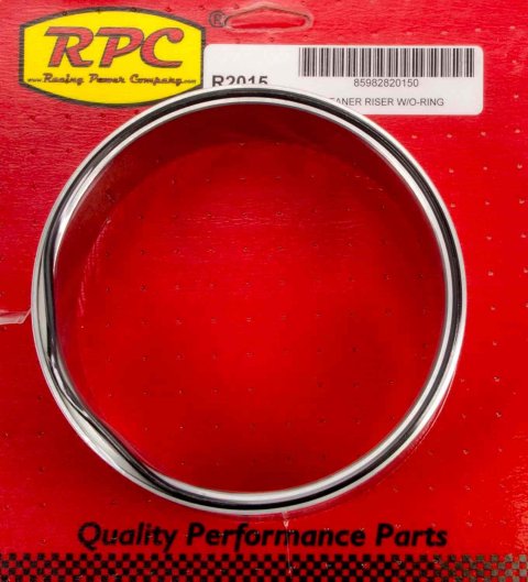 Air Cleaner Spacer - Sure Seal - 2.25 in Thick - 5-1/8 in Carb Flange - Aluminum - Natural - Each