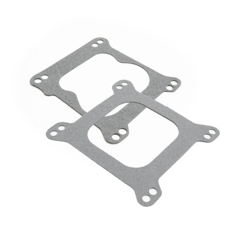 Carburetor Base Plate Gasket - 4-Barrel - Open - One Square Bore - One Spread Bore - 0.063 in Thick - Composite - Spread / Square Bore Adapter - Kit