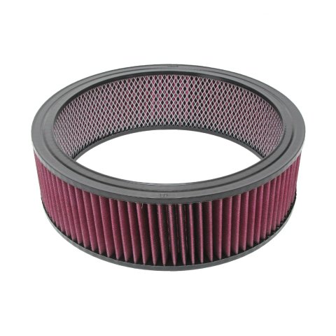 Air Filter Element - Round - 14 in Diameter - 4 in Tall - Reusable Cotton - White - Universal - Each