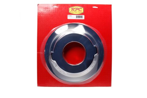 Air Cleaner Base - 14 in Round - 5-1/8 in Carb Flange - Dropped Base - Steel - Chrome - Kit