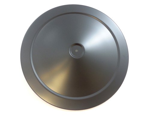 Air Cleaner Lid - Muscle Car Style - 14 in Round - Steel - Black Powder Coat - Each