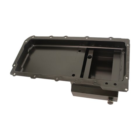 Engine Oil Pan - Rear Sump - 7 qt - Steel - Black Paint - GM LS-Series - Each