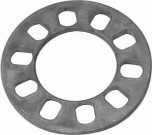 Wheel Spacer - Universal 5 Bolt Pattern - 0.313 in Thick - Aluminum - Natural - Pair thumbnail 2