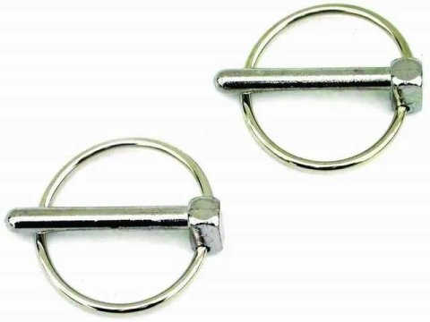 Torsion Clip - 0.25 in OD - Steel - Chrome - RPC Hood Pins - Pair