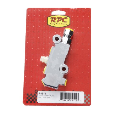 Brake Combination Valve - Disc / Disc - Aluminum - Chrome - Each