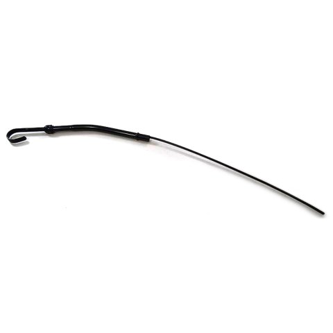 Engine Oil Dipstick - Solid Tube - Block Mount - Steel - Black Paint - Small Block Chevy thru 1979 - Each