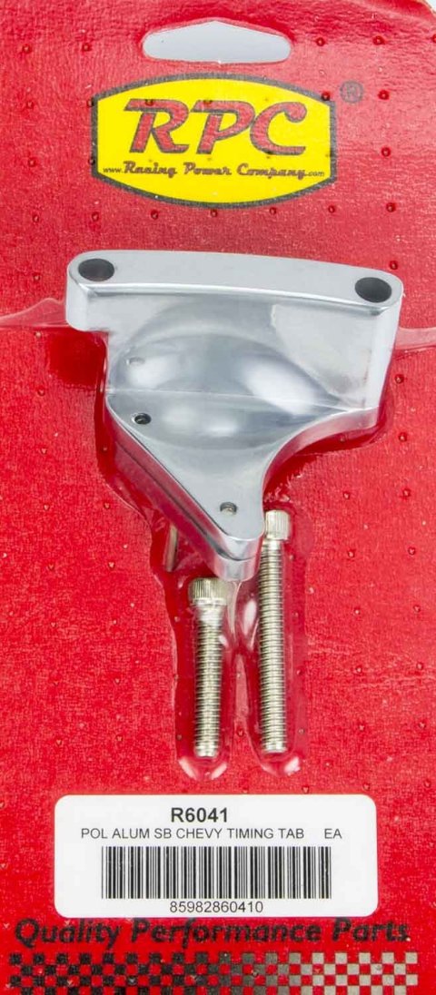 Timing Pointer - Hardware Included - Aluminum - Polished - 6-7 in OD Balancer - Small Block Chevy - Each