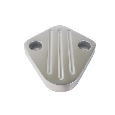 Fuel Pump Blockoff - Aluminum - Ball Milled - Various Applications - Each