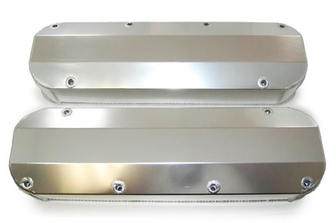 Valve Cover - Tall - 4 in Height - Hardware Included - Fabricated Aluminum - Satin - Big Block Ford - Pair