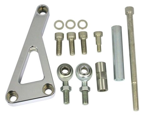Alternator Bracket - Passenger Side - High Mount - Head / Water Pump Mount - Aluminum - Chrome - Long Water Pump - Small Block Chevy - Each