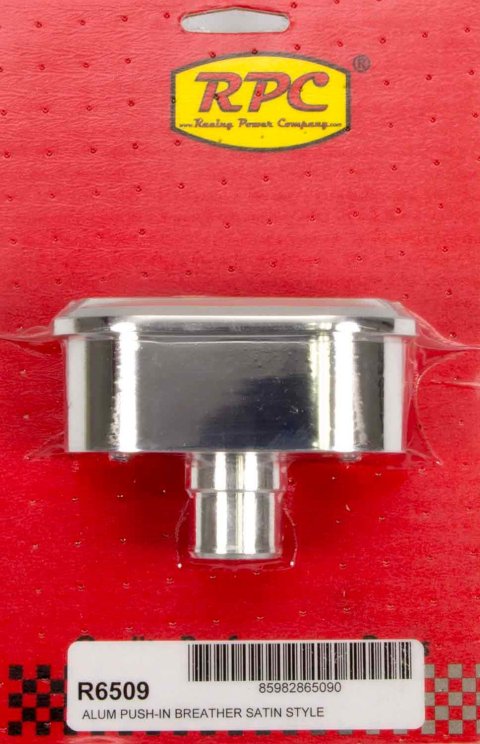 Breather - Nostalgic - Push-In - Oval - 1-1/4 in Hole - Aluminum - Polished / Satin - Finned - Each