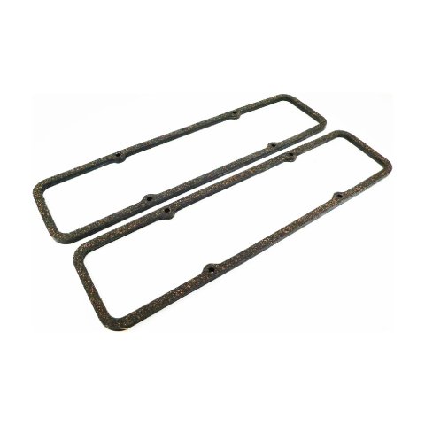 Valve Cover Gasket - 0.313 in Thick - Steel Core Cork - Small Block Chevy - Pair